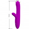 PRETTY LOVE ANGELIQUE VIBRADOR MULTIFUNCIaN ESTIMULADOR DE CLaTORIS MORADO