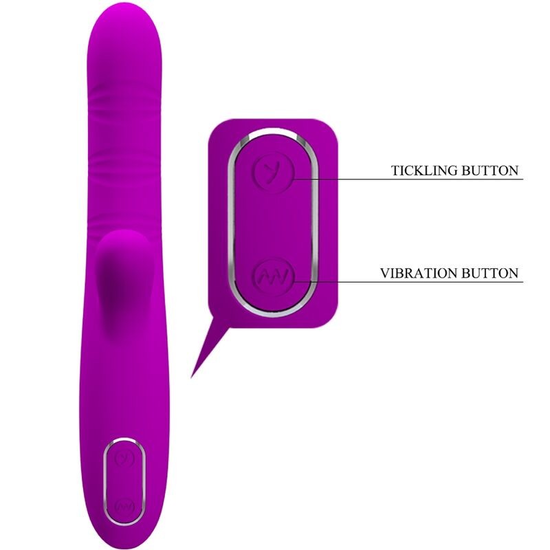 PRETTY LOVE ANGELIQUE VIBRADOR MULTIFUNCIaN ESTIMULADOR DE CLaTORIS MORADO