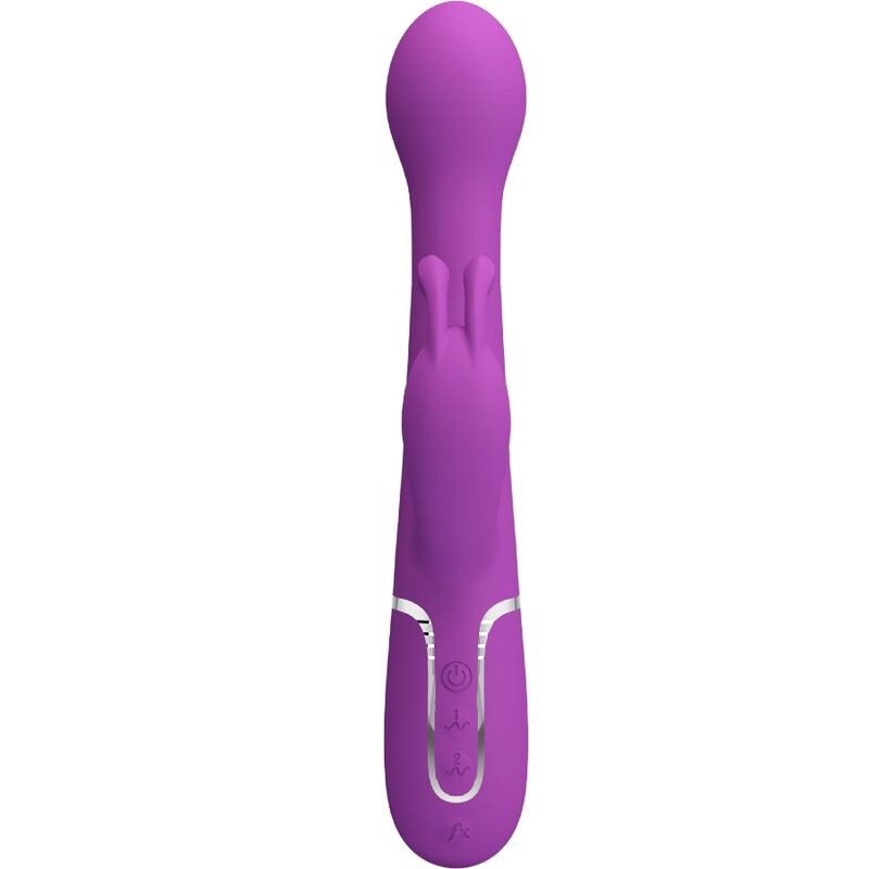 PRETTY LOVE DEJON VIBRADOR RABBIT MULTIFUNCIaN 3 EN 1 MORADO