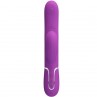PRETTY LOVE PERLITA VIBRADOR RABBIT MULTIFUNCIaN 3 EN 1 MORADO