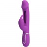 PRETTY LOVE KAMPAS VIBRADOR RABBIT MULTIFUNCIaN 3 EN 1 MORADO