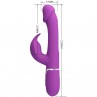 PRETTY LOVE KAMPAS VIBRADOR RABBIT MULTIFUNCIaN 3 EN 1 MORADO