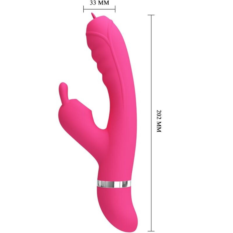 PRETTY LOVE PHOENIX VIBRADOR RABBIT MULTIFUNCIaN ROSA