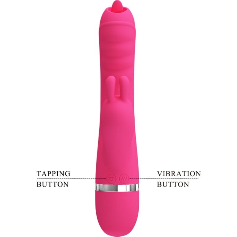 PRETTY LOVE PHOENIX VIBRADOR RABBIT MULTIFUNCIaN ROSA