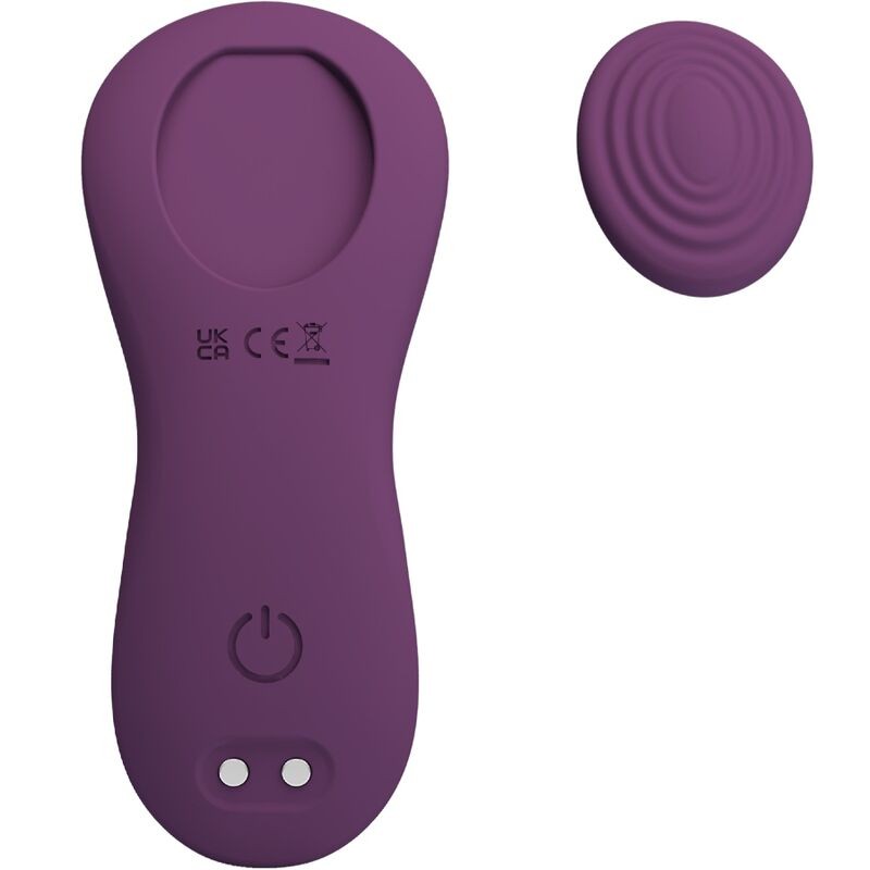 PRETTY LOVE MANE MASAJEADOR LAY ON CLaTORIS 10 VIBRACIONES CONTROL REMOTO MORADO