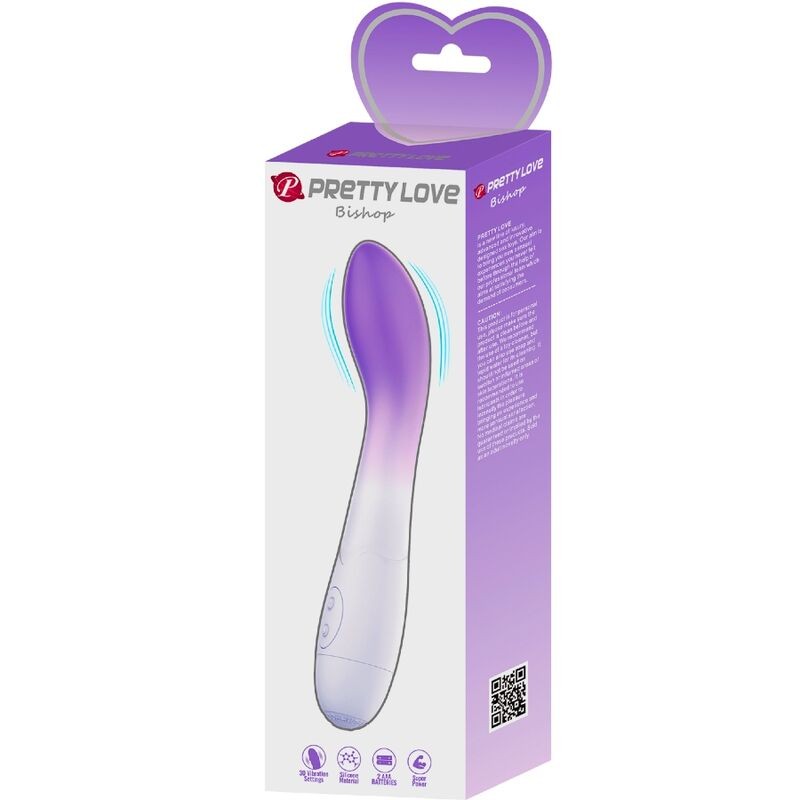 PRETTY LOVE BISHOP VIBRADOR PUNTO G 30 VIBRACIONES MORADO