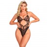 SUBBLIME 955229 BODY TRANSPARENTE CON ENCAJE HUECO NEGRO L XL