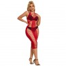 SUBBLIME 952327 VESTIDO DE REJILLA LARGO ROJO TALLA aNICA