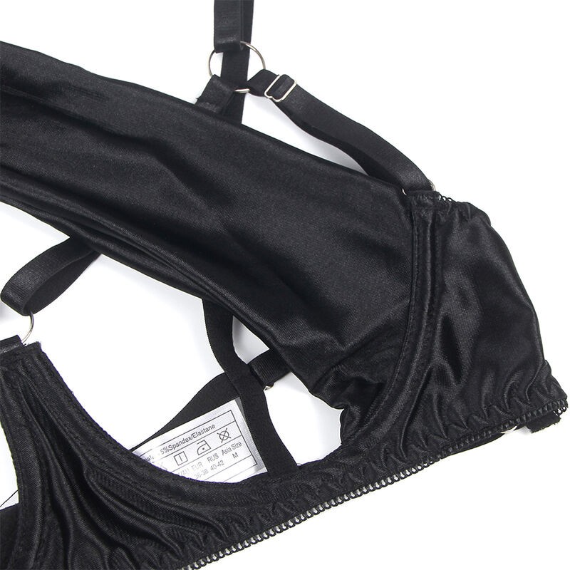 SUBBLIME 955199 SET SUJETADOR CON LAZO NEGRO AJUSTABLE S M
