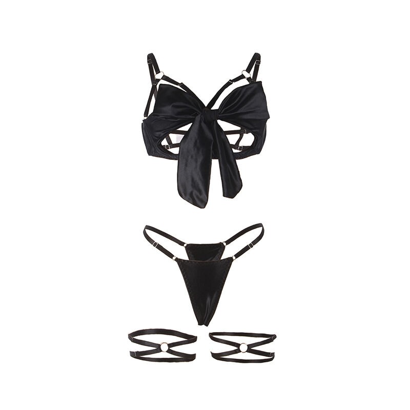 SUBBLIME 955205 SET SUJETADOR CON LAZO NEGRO AJUSTABLE L XL