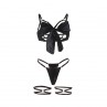 SUBBLIME 955205 SET SUJETADOR CON LAZO NEGRO AJUSTABLE L XL