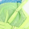 SUBBLIME 955328 SET SUJETADOR CON ENCAJE Y LIGUEROS VERDE Y AZUL L XL