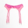 SUBBLIME 955366 SET SUJETADOR CON ENCAJE Y LIGUEROS ROSA Y MORADO L XL