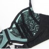 SUBBLIME 955557 CONJUNTO SUJETADOR CON CREMALLERA DE MALLA DE CHAROL VERDE S M