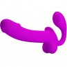 PRETTY LOVE KELPIE ESTIMULADOR STRAP ON DOBLE MORADO