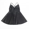 SUBBLIME 955380 VESTIDO CON TIRANTES DE CUERO NEGRO L XL