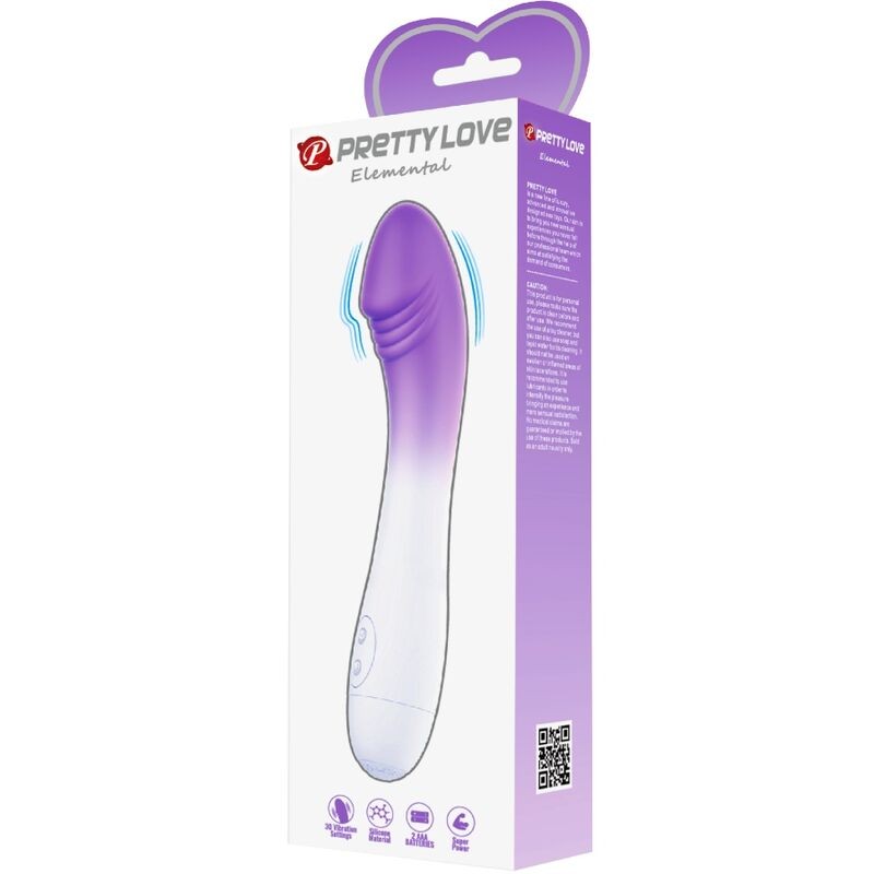 PRETTY LOVE ELEMENTAL VIBRADOR PUNTO G 30 VIBRACIONES MORADO