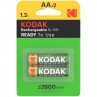 KODAK PILA RECARGABLE HR6 AA 2600mAh BLISTER2