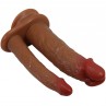 PRETTY LOVE GORAN DOBLE DILDO REALaSTICO NATURAL MULATO