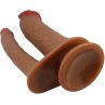 PRETTY LOVE GORAN DOBLE DILDO REALaSTICO NATURAL MULATO