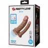 PRETTY LOVE GORAN DOBLE DILDO REALaSTICO NATURAL MULATO