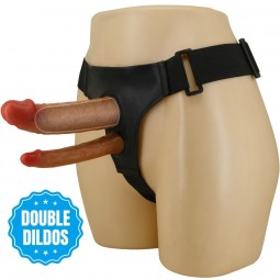 PRETTY LOVE KEAVEN HARNESS BRIEFS UNIVERSAL COMFORTABLE DOBLE DILDO