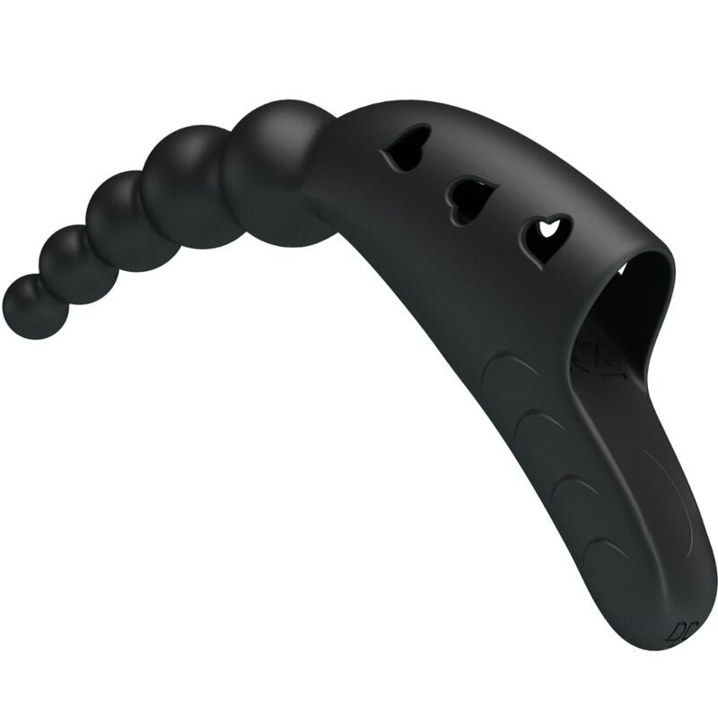 PRETTY LOVE JORDIN VIBRADOR DE DEDO 10 VIBRACIONES NEGRO