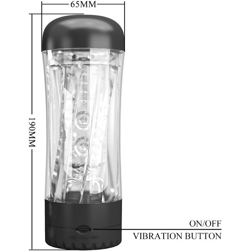 PRETTY LOVE TAMARA MASTURBADOR MASCULINO VIBRADOR MULTIVELOCIDAD NEGRO