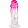 PRETTY LOVE WILFORD FUNDA REALaSTICA ALARGADORA CON RELIEVE PARA PENE ROSA