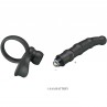 PRETTY LOVE TATUM ANILLO VIBRADOR PENE CON PLUG 10 VIBRACIONES NEGRO