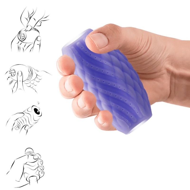 PRETTY LOVE ATHENA EROS MASTURBADOR MASCULINO SILICONA MORADO
