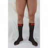 MACHO CALCETINES FINOS NEGRO ROJO TALLA aNICA