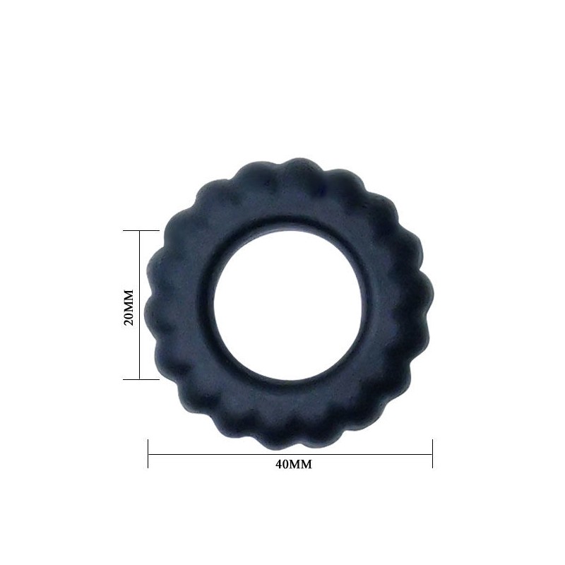 BAILE TITAN COCKRING BLACK 2 CM
