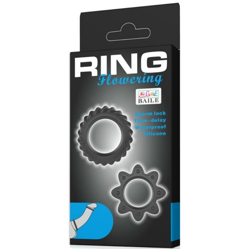 BAILE KIT 2 ANILLOS SILICONA RING FLOWERING