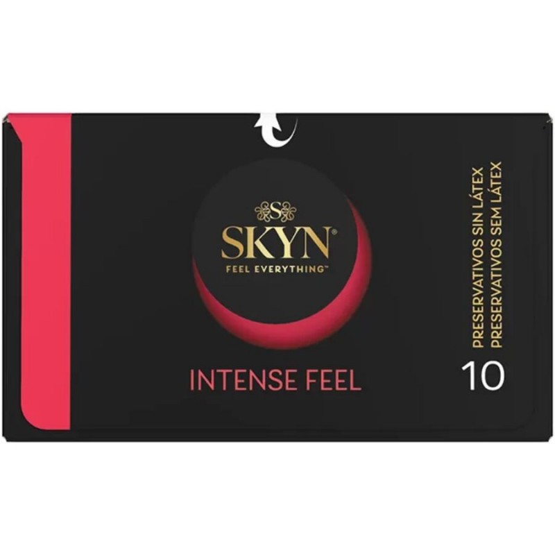 SKYN PRESERVATIVO INTENSE FEEL TEXTURA CON DISEaO ONDULADO 10 UNIDADES