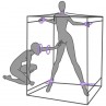 SECRET DOME KINK CLUB CABINA SCANDALE MORADO