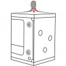 SECRET DOME KINK CLUB CABINA SCANDALE NEGRO ROJO