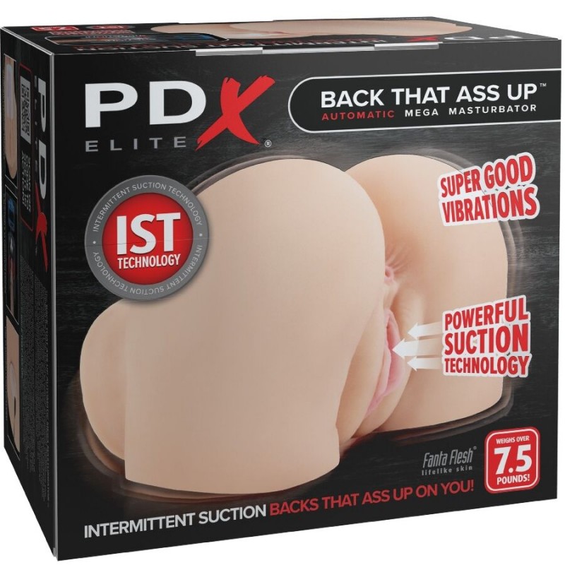 PDX ELITE BACK THAT ASS UP MASTURBADOR VAGINA Y ANO REALaSTICO CON VIBRACIaN