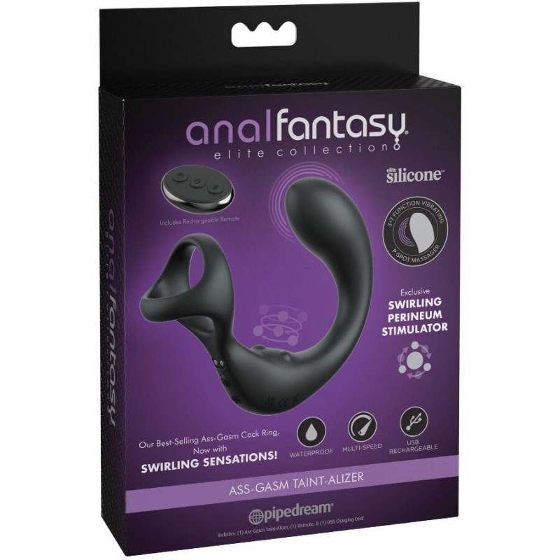 ANAL FANTASY ELITE COLLECTION MASAJEADOR ANAL VIBRADOR CON CONTROL REMOTO