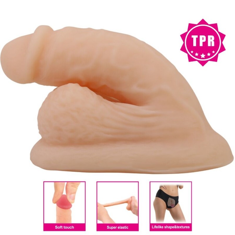 PRETTY LOVE WILDON DILDO ULTRA REALaSTICO Y ELaSTICO 10 CM NATURAL