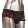 CALEXOTICS SCANDAL SET DE BRAGUITAS SIN ENTREPIERNAS CON DILDO TALLA S M