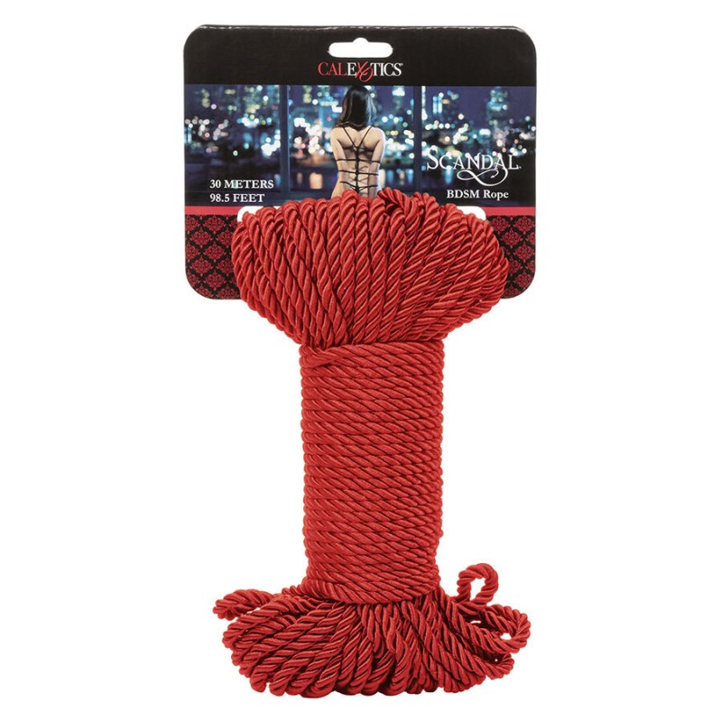 CALEXOTICS SCANDAL CUERDA BDSM ROJA 30 M