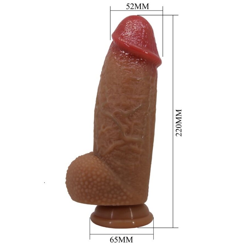 PRETTY LOVE ACHILLE DILDO ULTRA REALaSTICO 22 CM