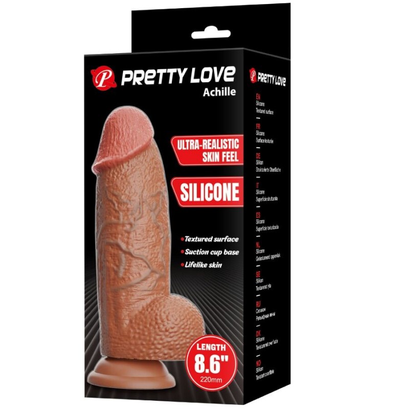 PRETTY LOVE ACHILLE DILDO ULTRA REALaSTICO 22 CM