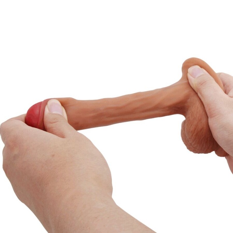 PRETTY LOVE WARNELL DILDO ULTRA REALaSTICO Y ELaSTICO 95 CM MULATO