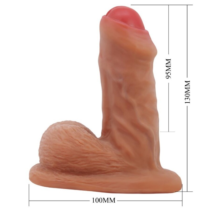 PRETTY LOVE WARNELL DILDO ULTRA REALaSTICO Y ELaSTICO 95 CM MULATO