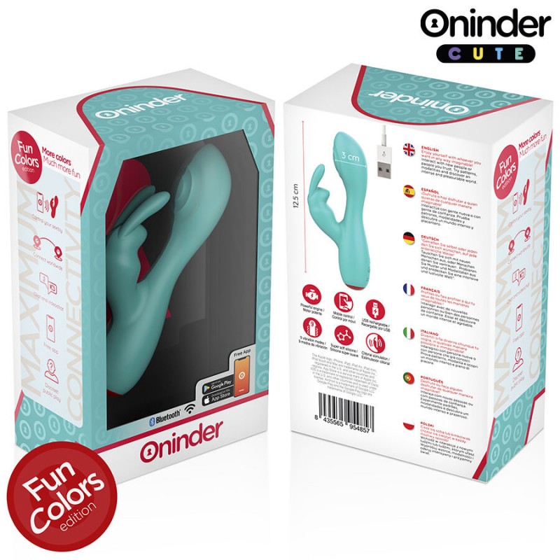 ONINDER CUTE LOVE BUNNY VIBRADOR PUNTO G Y CLaTORIS APP MUNDIAL GRATUITA