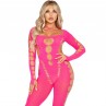 LEG AVENUE BODYSTOCKING ROSA CON ESPALDA ABIERTA TALLA aNICA