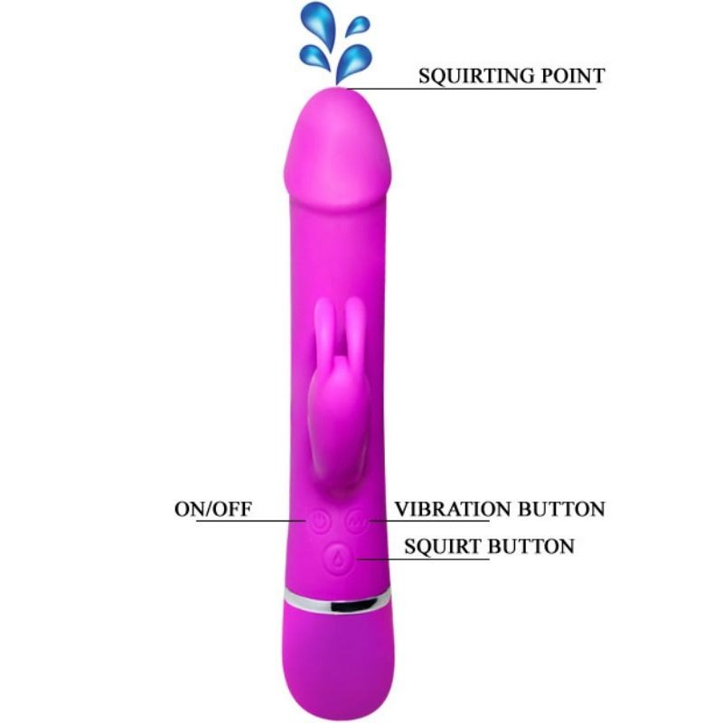 PRETTY LOVE VIBRADOR HENRY 12 MODOS DE VIBRACIaN Y FUNCIaN SQUIRT
