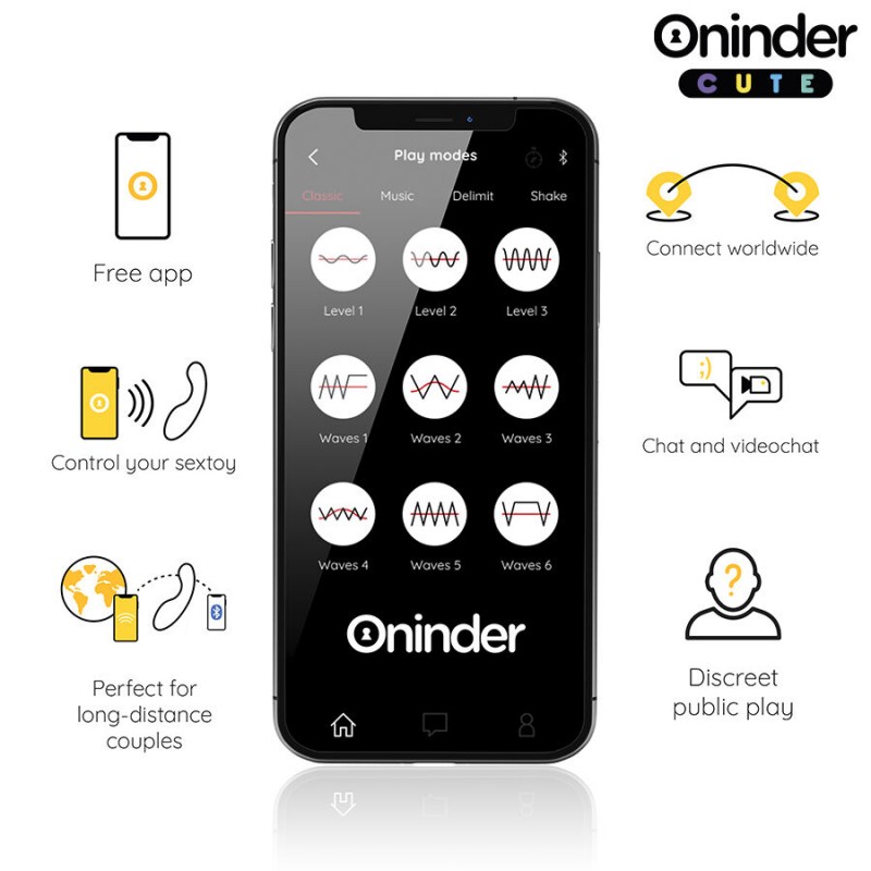 ONINDER CUTE LOVE BUDDY MASTER VIBRADOR PUNTO G APP MUNDIAL GRATUITA